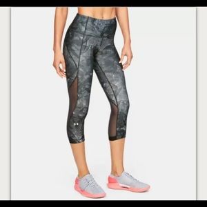 Under Armour Heatgear Capri Leggings Mesh Panels M
